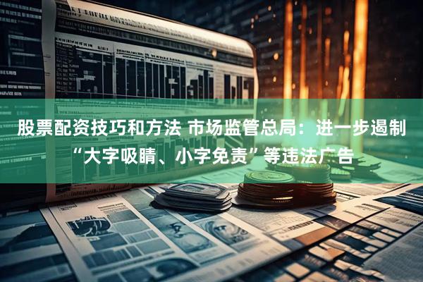 股票配资技巧和方法 市场监管总局：进一步遏制“大字吸睛、小字免责”等违法广告